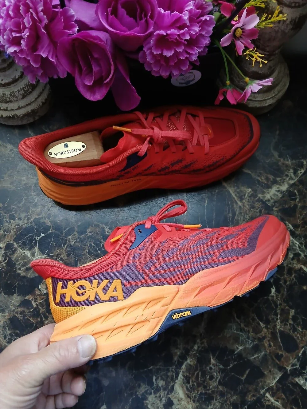 Hoka One Speedgoat 5 Trail Hiking/Athletic Training Shoes Size 9 Men/10.5 Women